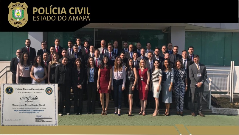 DELEGADA DE POLÍCIA CIVIL PARTICIPA DE CURSO SOBRE INVESTIGAÇÕES DE CORRUPÇÃO PÚBLICA PROMOVIDO PELA SENASP E FBI